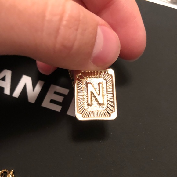 GOLD ‘N’ INITIAL PENDANT + NECKLACE - Picture 5 of 5